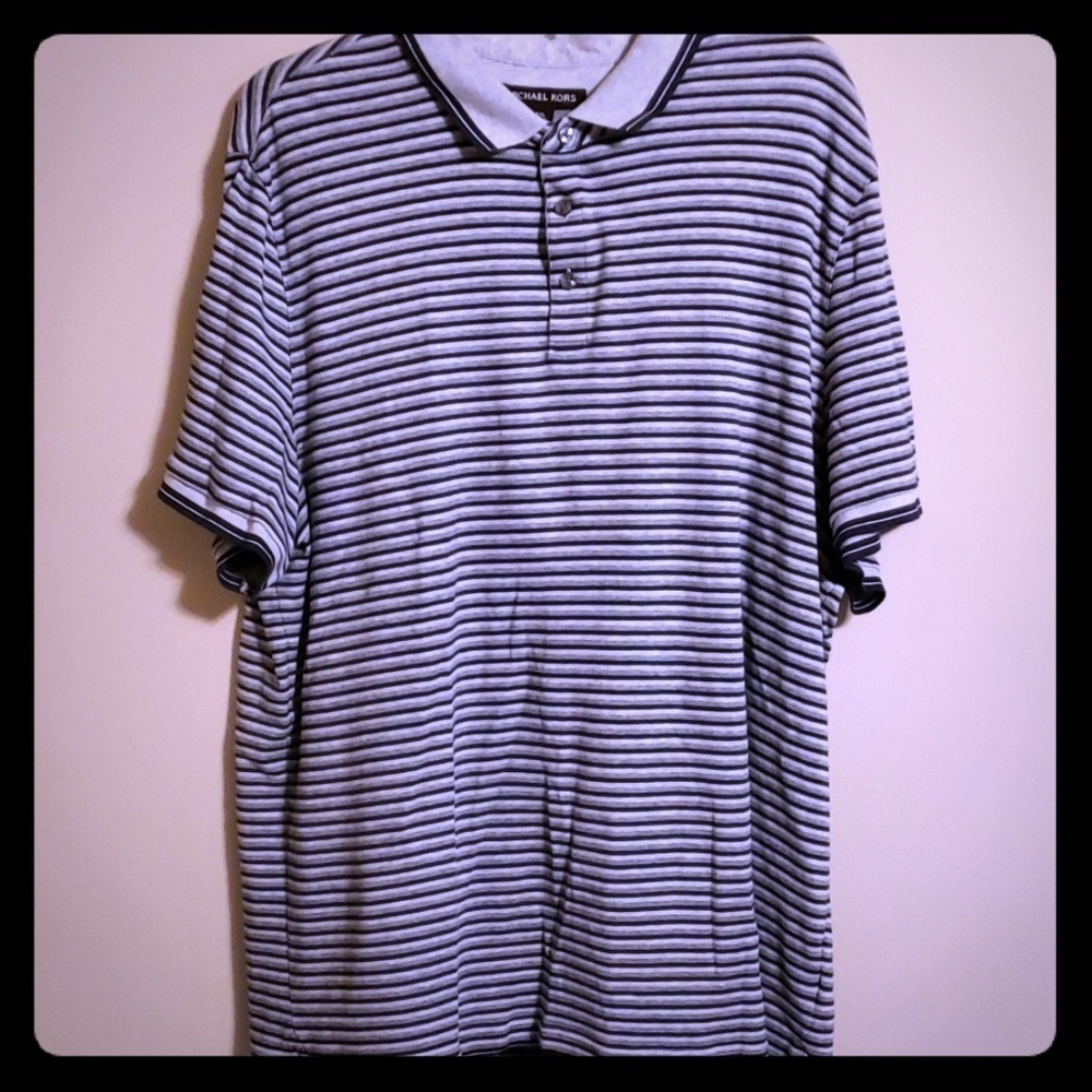 Grey & black Michael Kors soft polo xxl